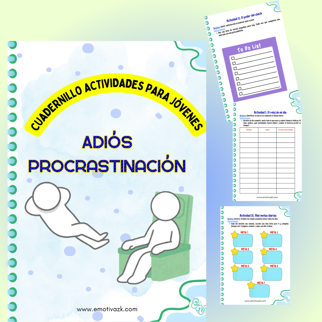 Cuadernillo "Adiós Procrastinación" - 20 Actividades