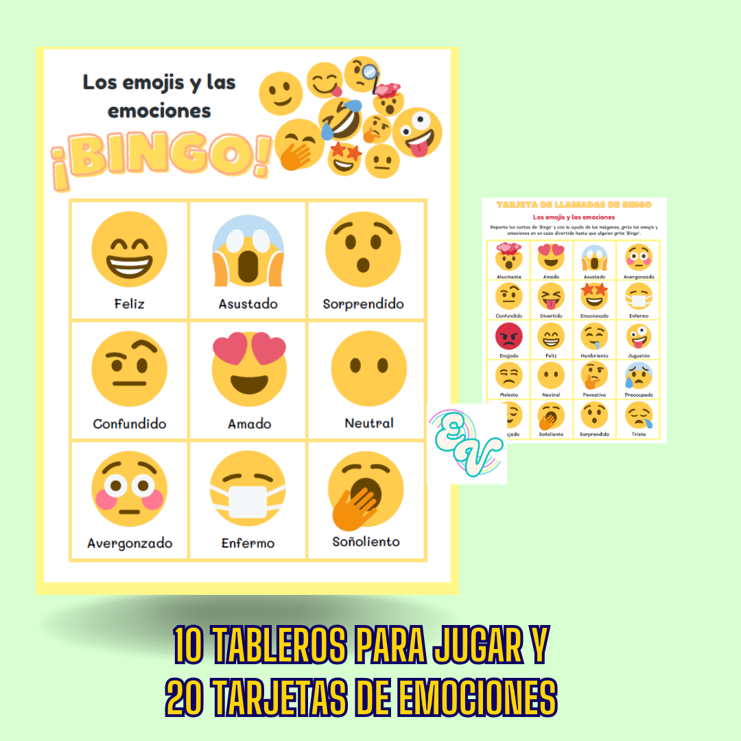 Juego Bingo de emociones